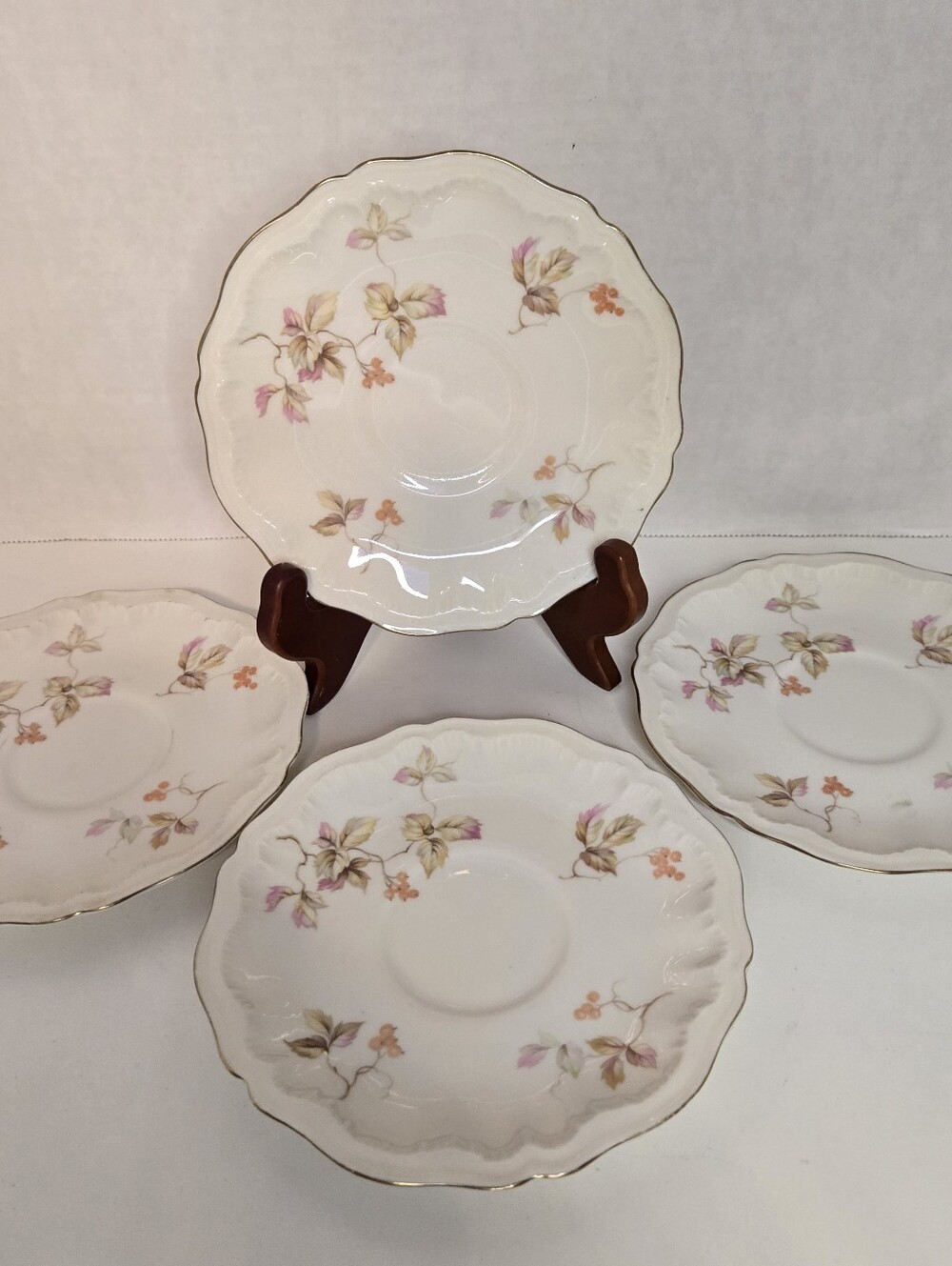 Theodore Haviland New York LANCASTER Made In America Saucers, Set Of 4